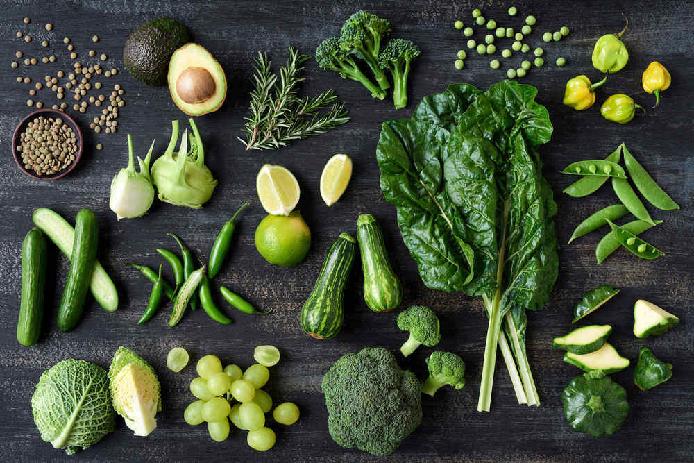 zelené potraviny jako významný zdroj chlorofylu 