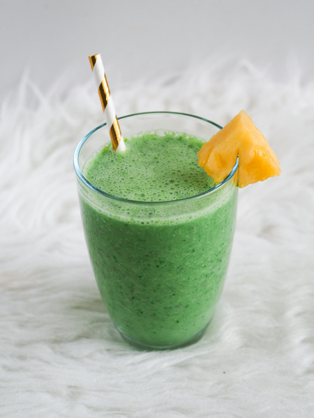 ananasovo-špenátové smoothie s chia