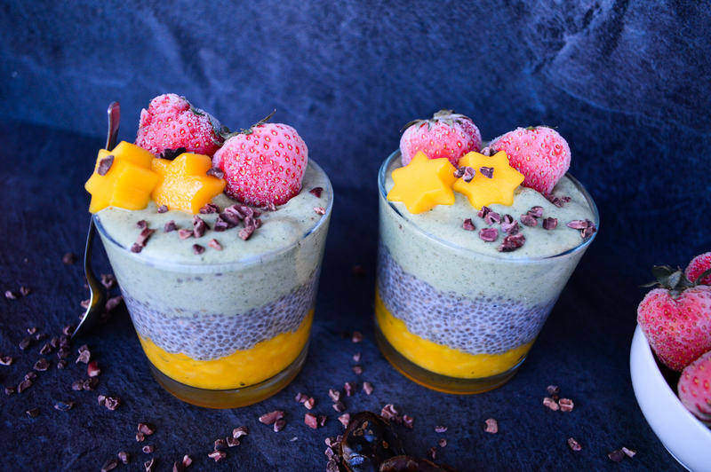 chia smoothie s mangem 