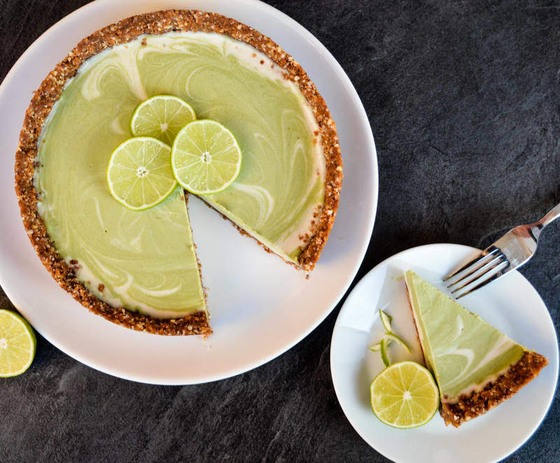 citronový raw cheesecake