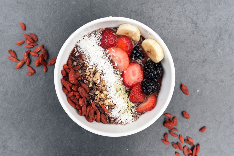 Smoothie bowl s goji