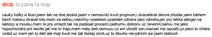 diskuse dráždivý tračník