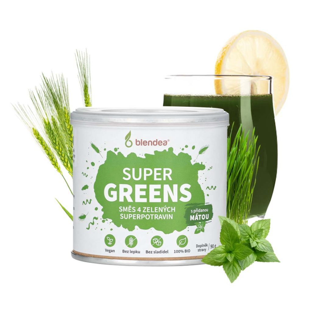 Směs zelených superpotravin Supergreens od Blendea