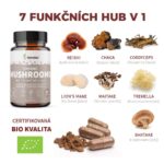 7 fuknčních hub v doplňku stravy Mushrooms